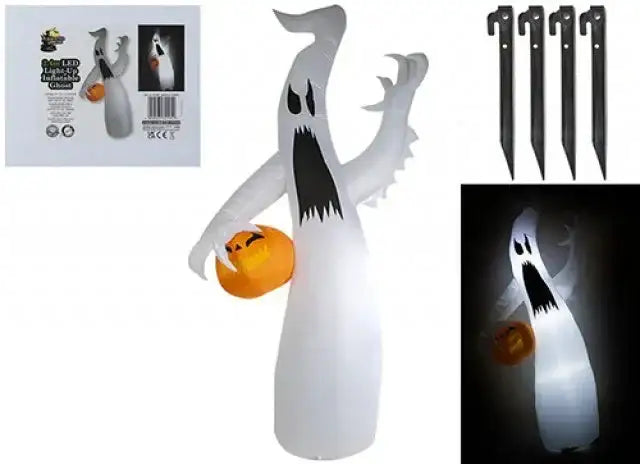 Inflatable Ghost with Lights (2.4m)