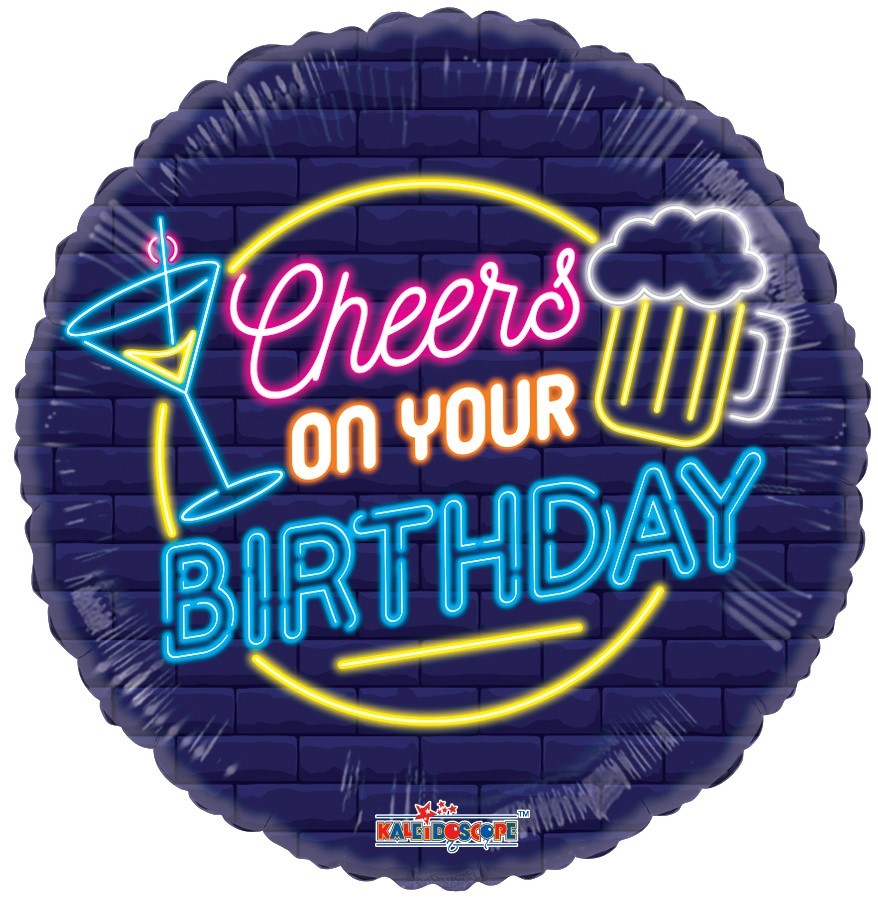 Discover the ECO 18 in Cheers Birthday Balloon at Bristow Direct
