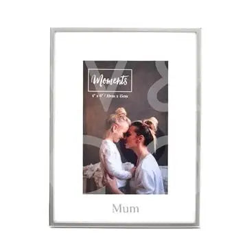 Moments Silver with Mount Photo Frame - Mum (4 x 6)