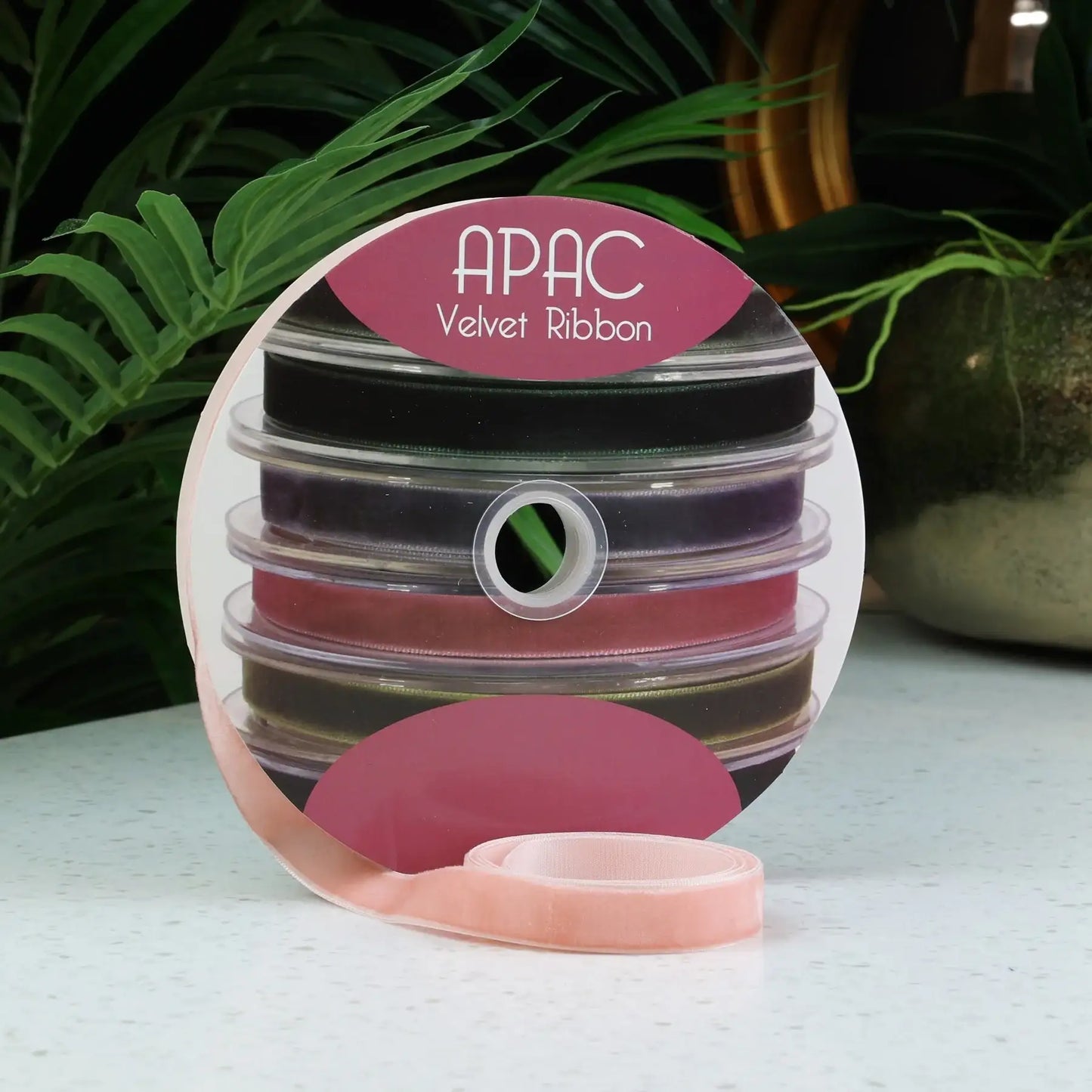 Baby Pink Velvet Ribbon (25mm x 20m)