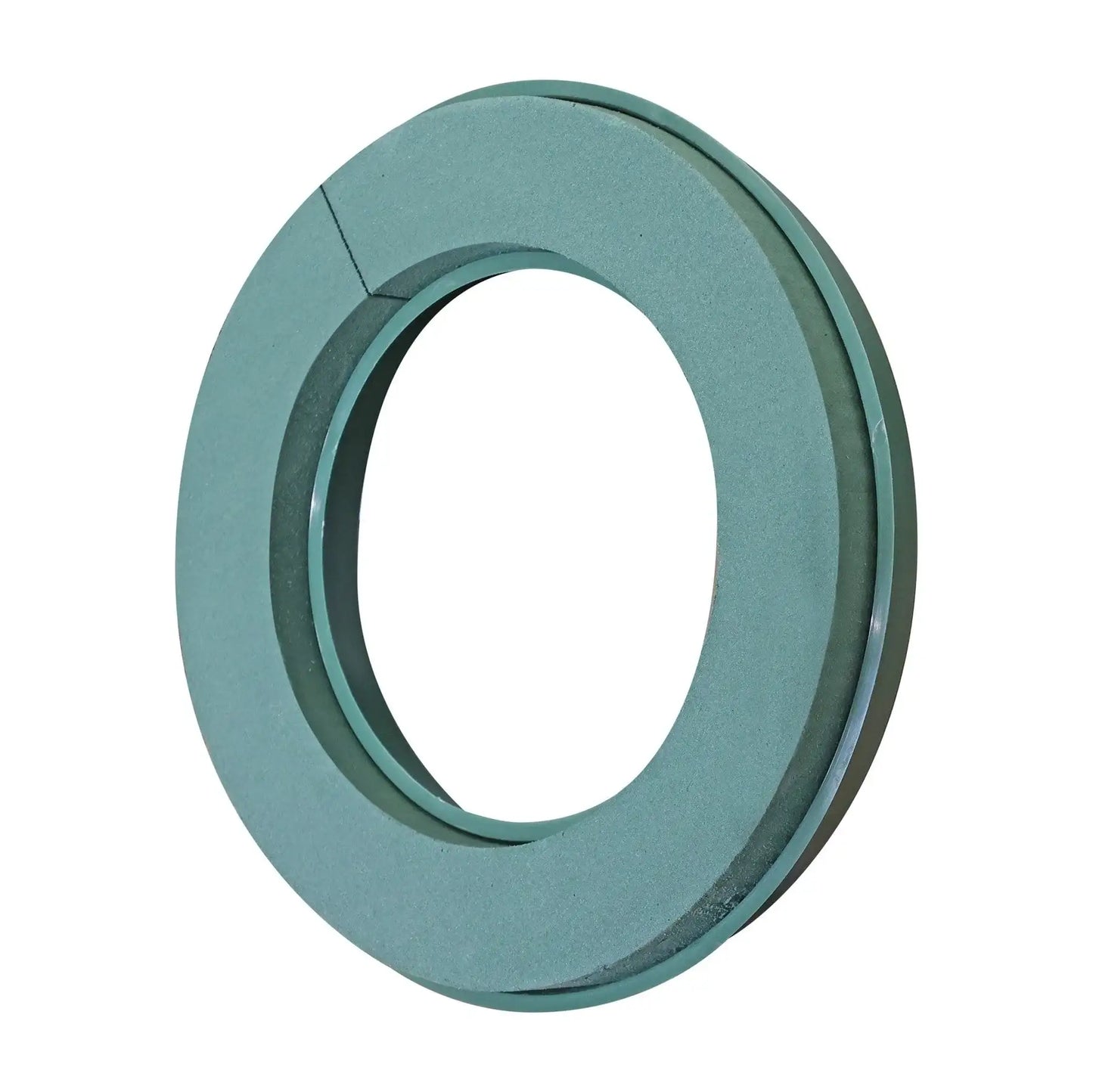 Teal oval wall mirror with layered frame for modern home décor and gifting