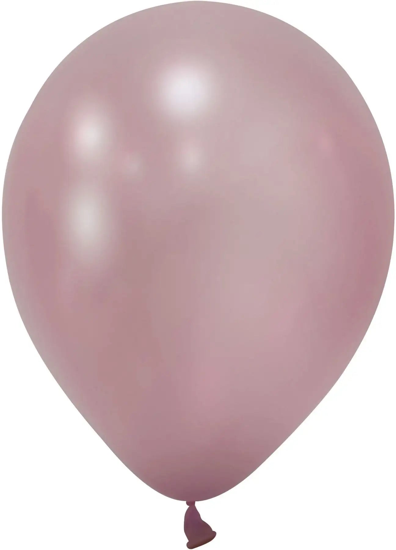 Rose Pink Metallic Latex Balloon - 12 Inch (Pk 100)