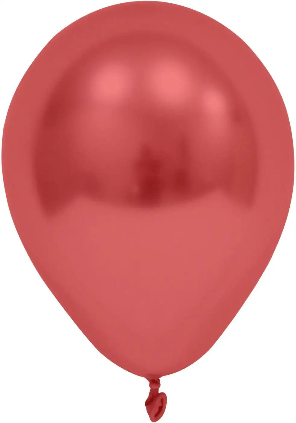 Red Chrome Round Shape Latex Balloon - 6 Inch (Pk 50)