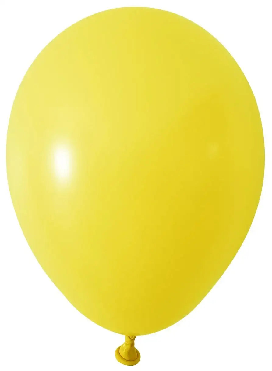 Bright yellow party balloon for birthdays and celebrations, perfect for home décor and festive occasions.