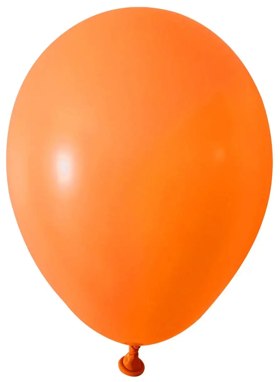 Orange Round Shape Latex Balloon - 5 Inch (Pk 100)