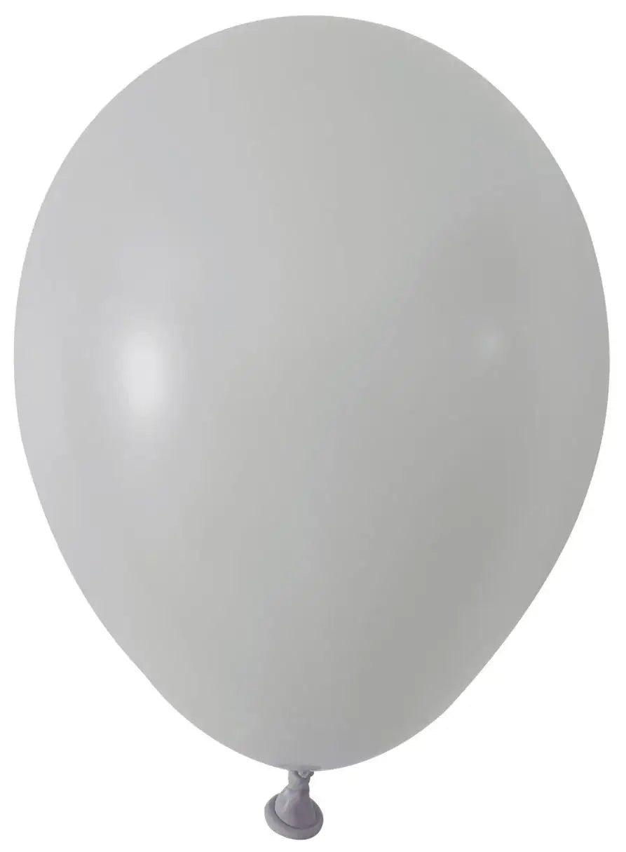 Grey Round Shape Latex Balloon - 5 Inch (Pk 100)