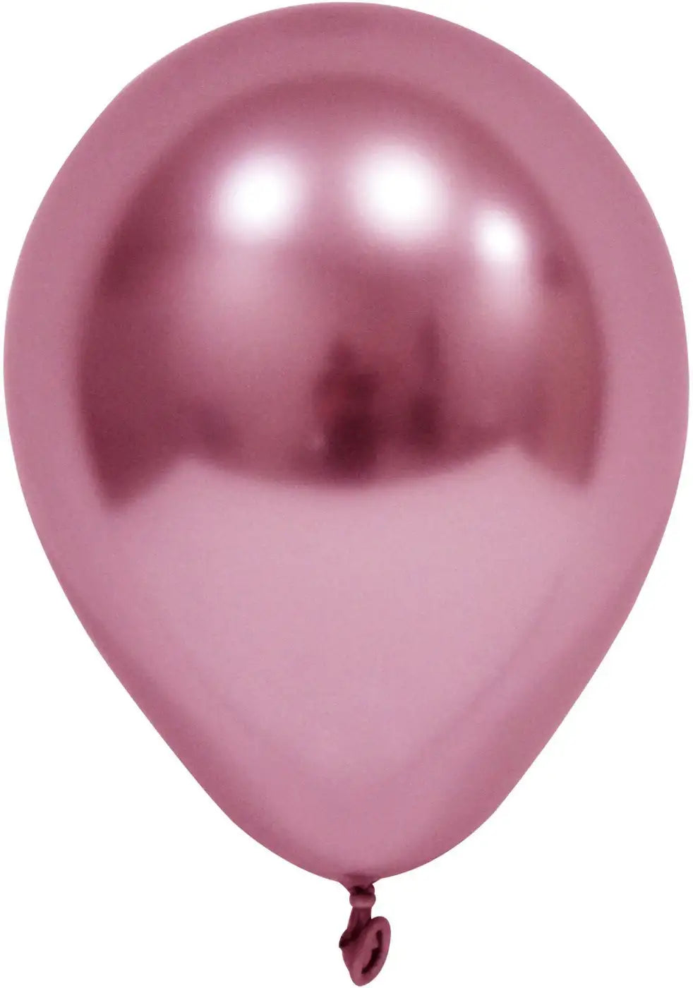 Pink Chrome Round Shape Latex Balloon - 6 Inch (Pk 50)