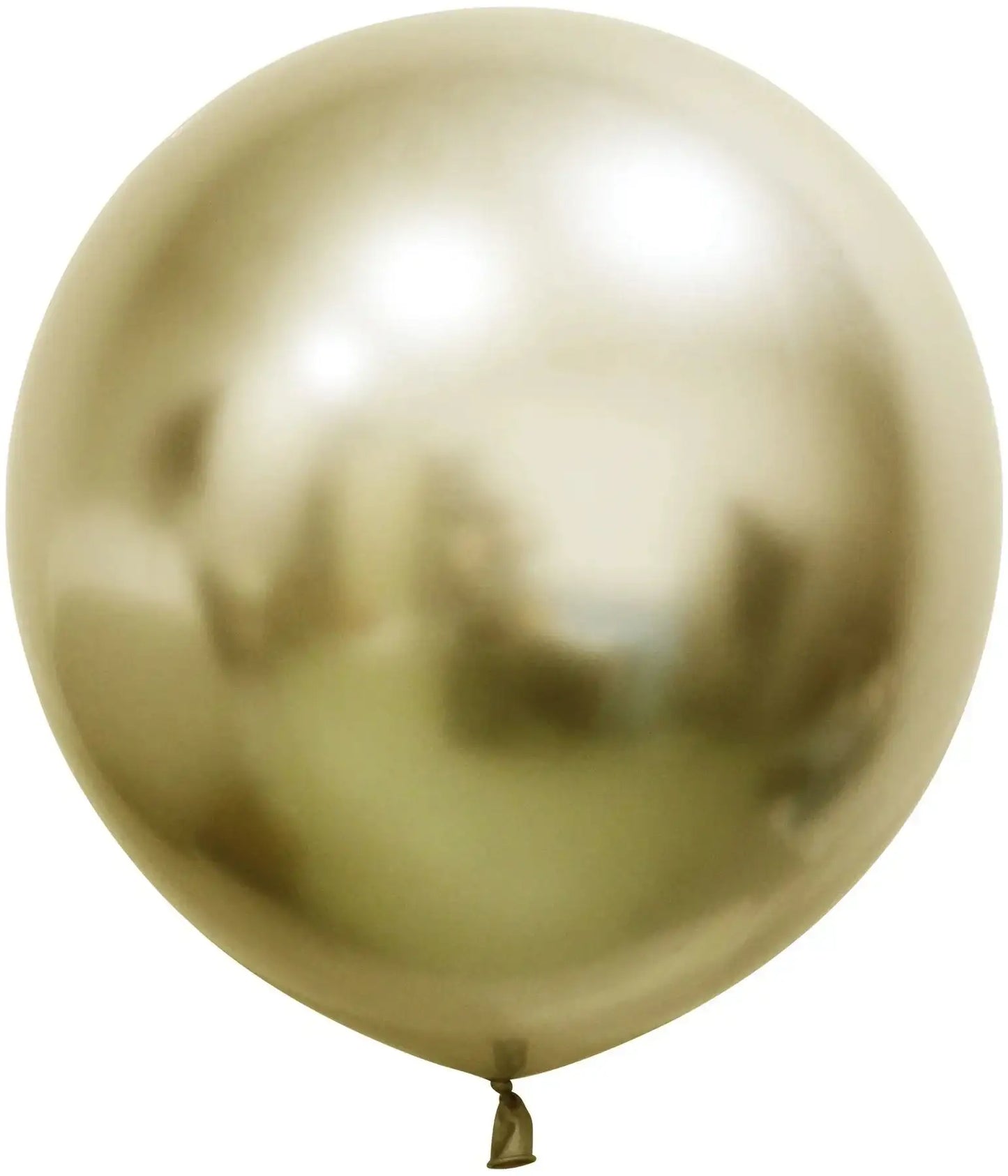 Gold Chrome Jumbo Latex Balloon - 24 Inch (Pk 3)