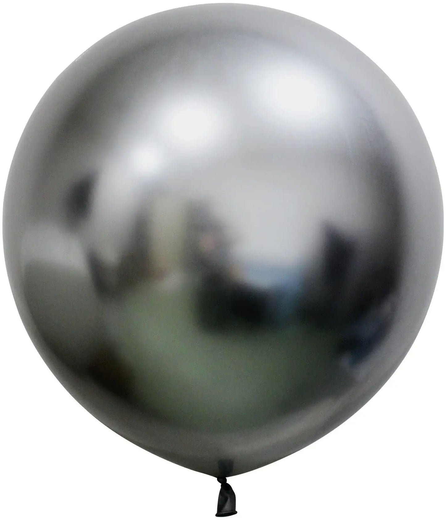 Space Grey Chrome Jumbo Latex Balloon - 24 Inch (Pk 3)