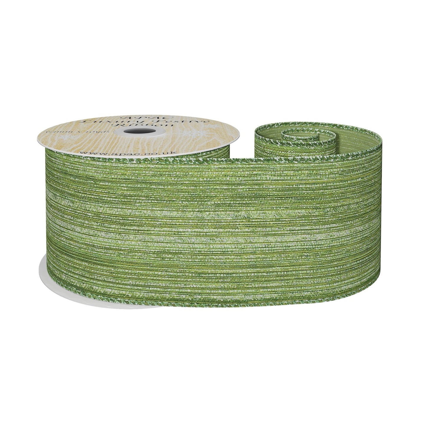 Moss Green Shimmer Thread Ribbon
