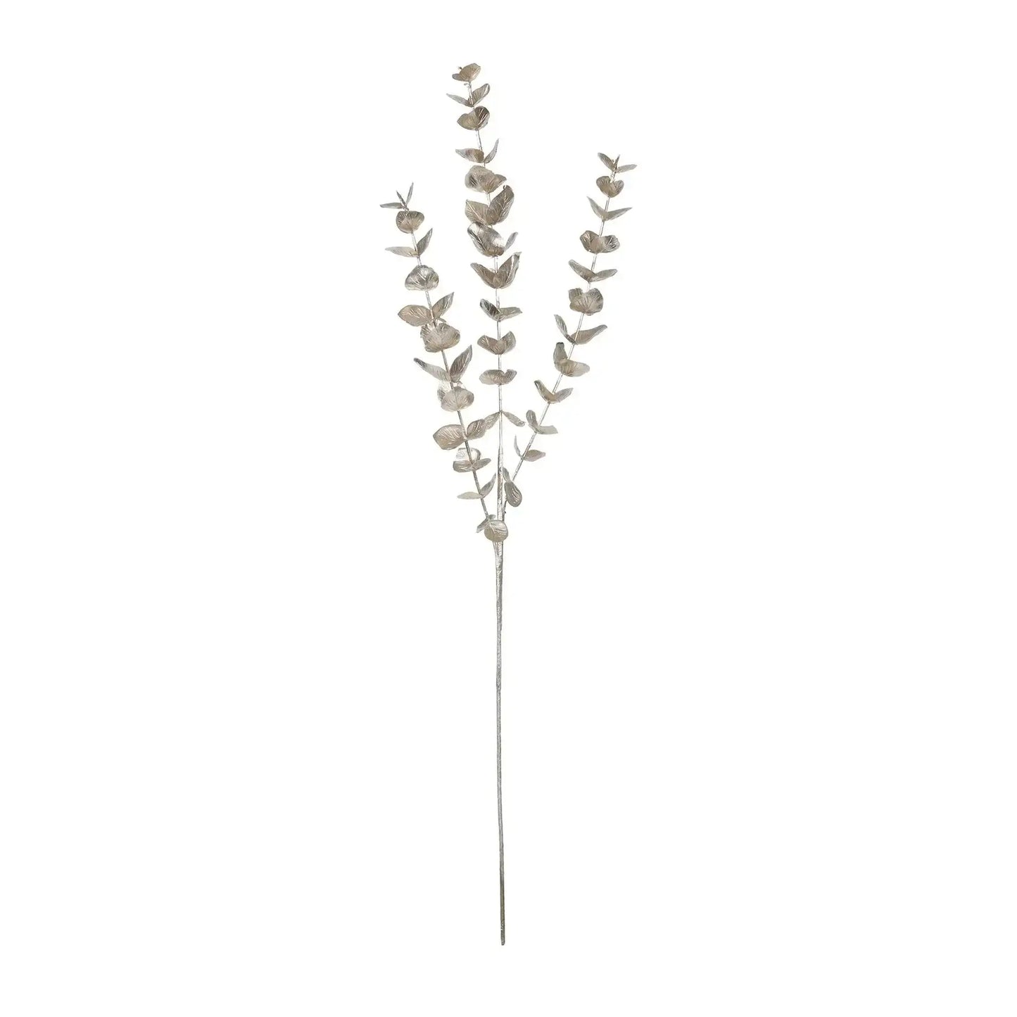 Metallic Eucalyptus x 3 Stem Champagne