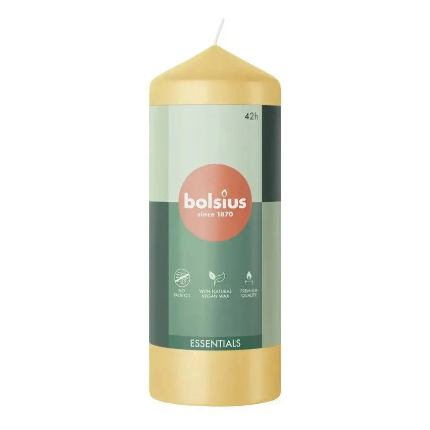 Bolsius Oat Beige Essential Pillar Candle (150mm x 58mm)