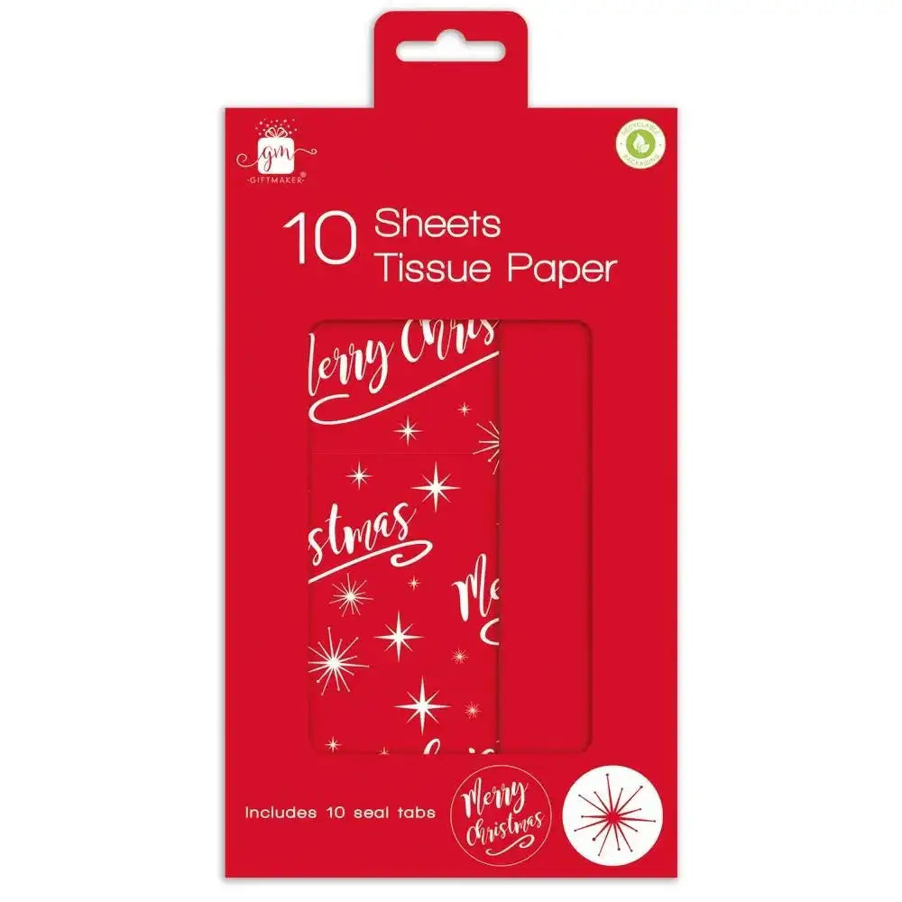 Christmas Tissue Paper (Pack of 10)