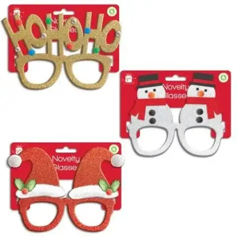 Novelty Christmas Glasses (Assorted)