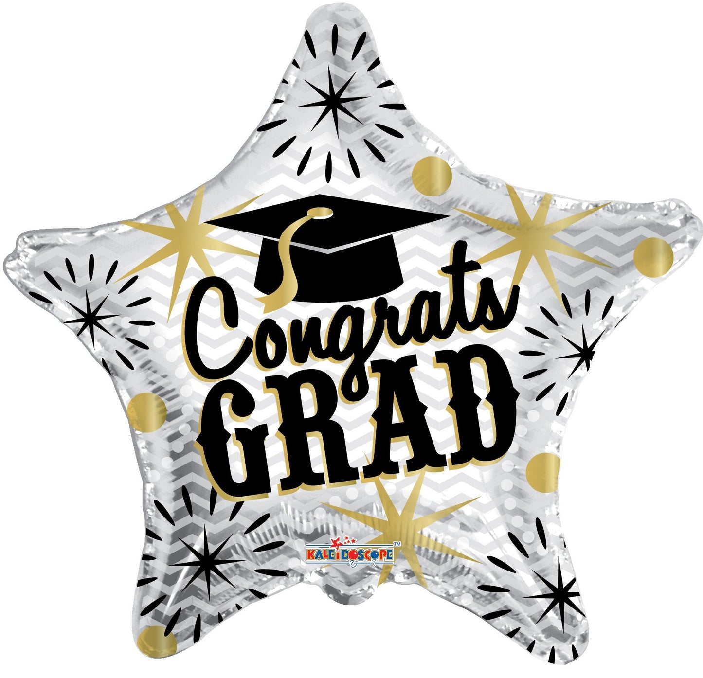 Gold & Silver Graduation Balloon