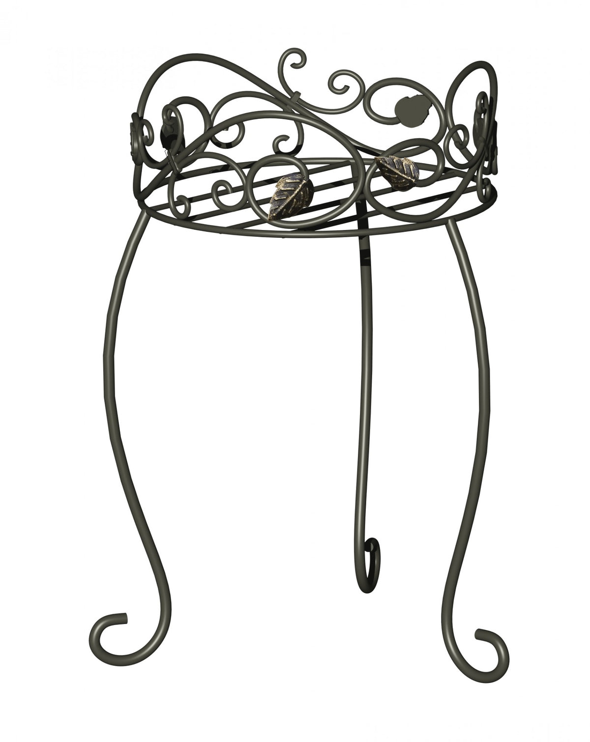 Discover the Black Scroll Ivy Metal Plant Stand (42cm H) at Bristow Direct