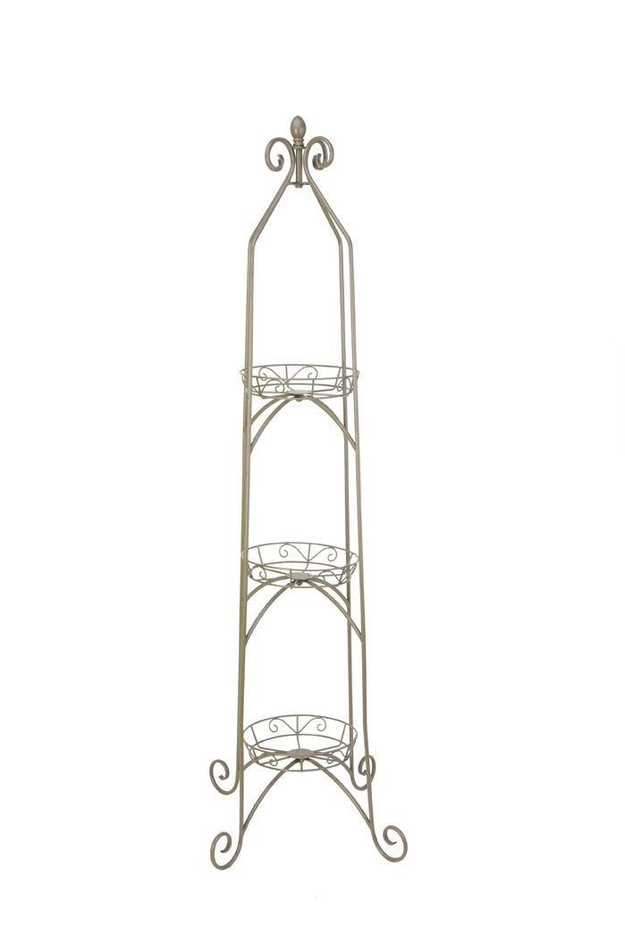Discover the Antique Willow Scroll 3-Tier Plant Stand at Bristow Direct