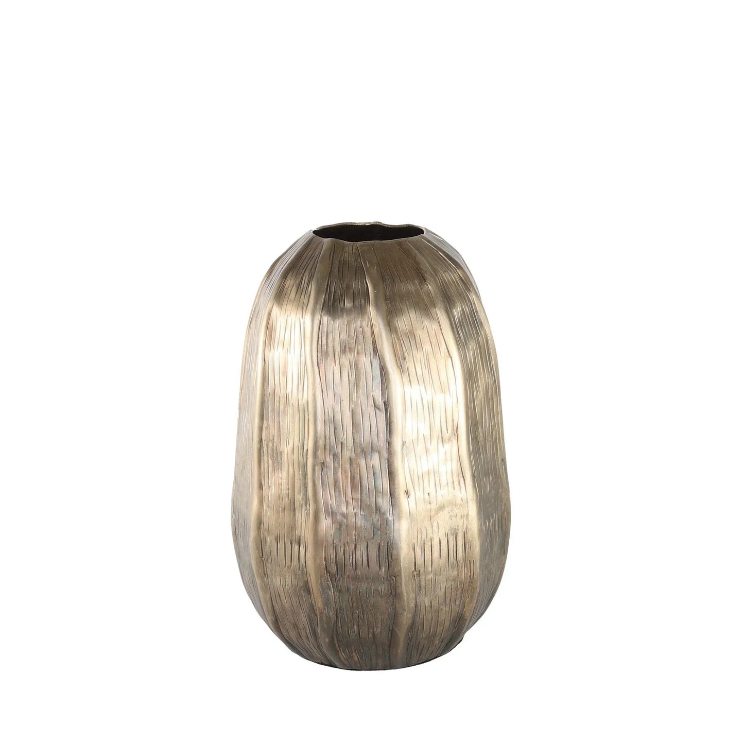 Discover the Antique Gold Eros Egg Vase (H27 x Dia19cm) at Bristow Direct