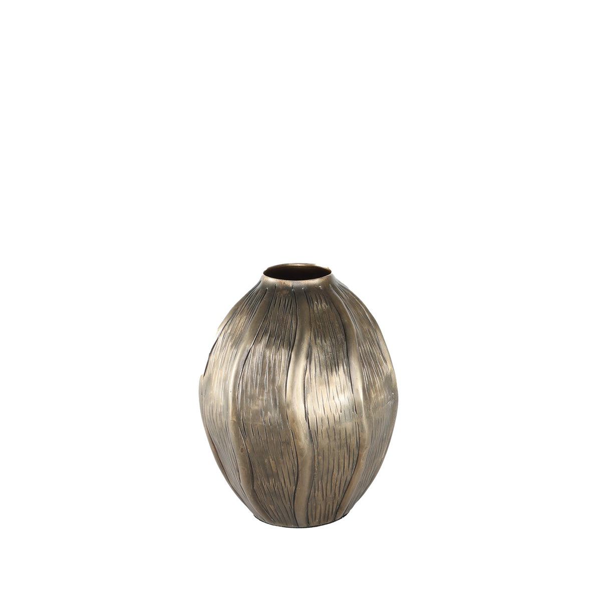 Discover the Antique Gold Eros Seed Metal Vase (19cm H) at Bristow Direct