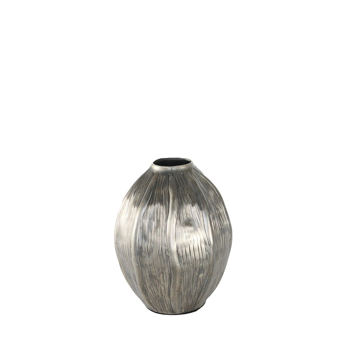 Discover the Antique Silver Eros Seed Metal Vase (19cm H) at Bristow Direct