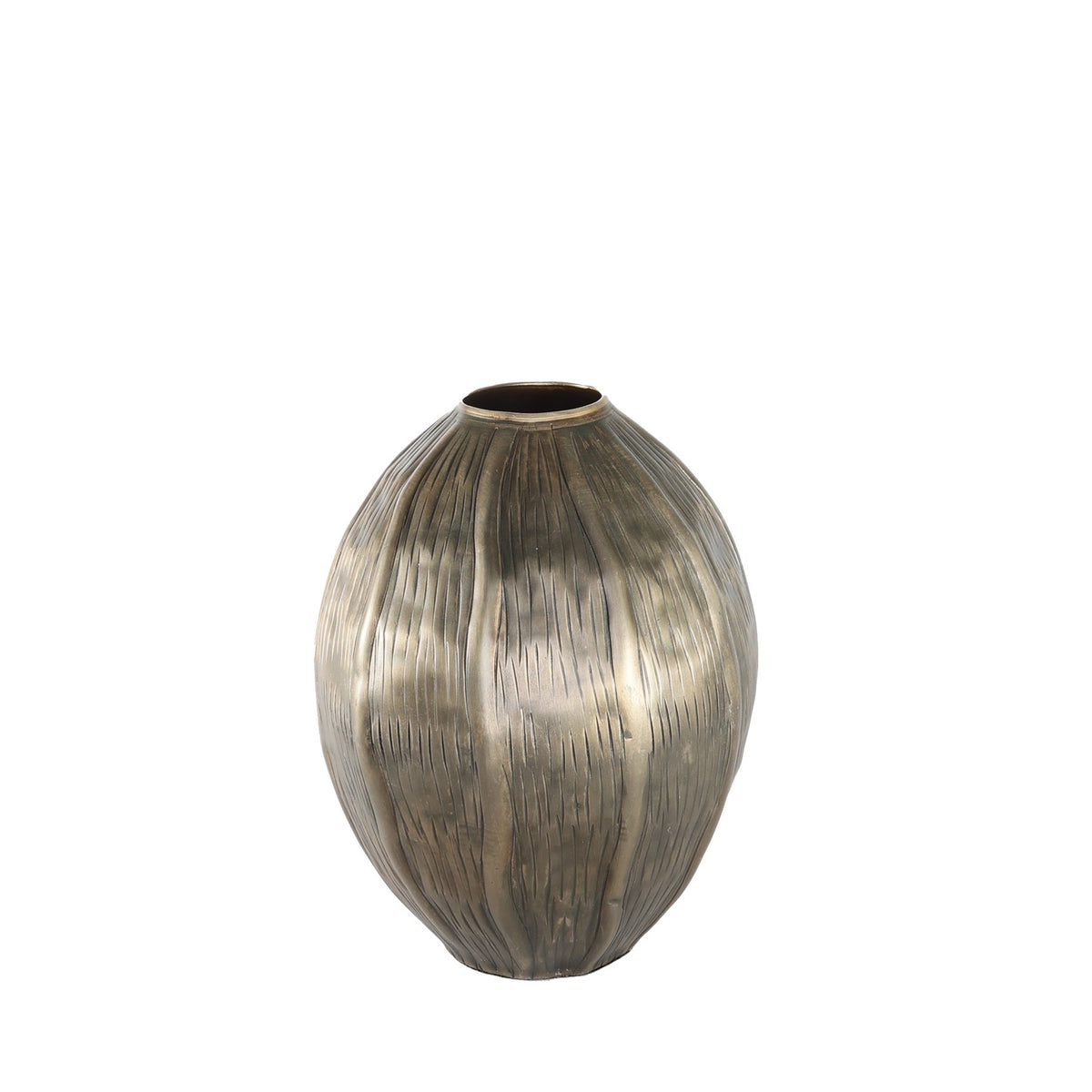 Discover the Antique Gold Eros Seed Metal Vase (22.5cm) at Bristow Direct