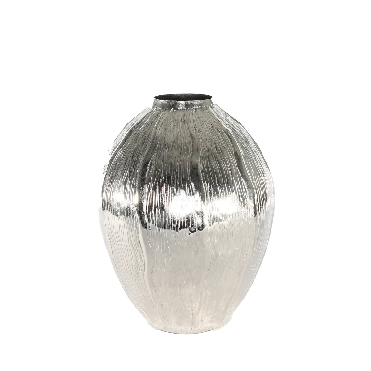 Discover the Silver Eros Seed Metal Vase (29.5cm H) at Bristow Direct