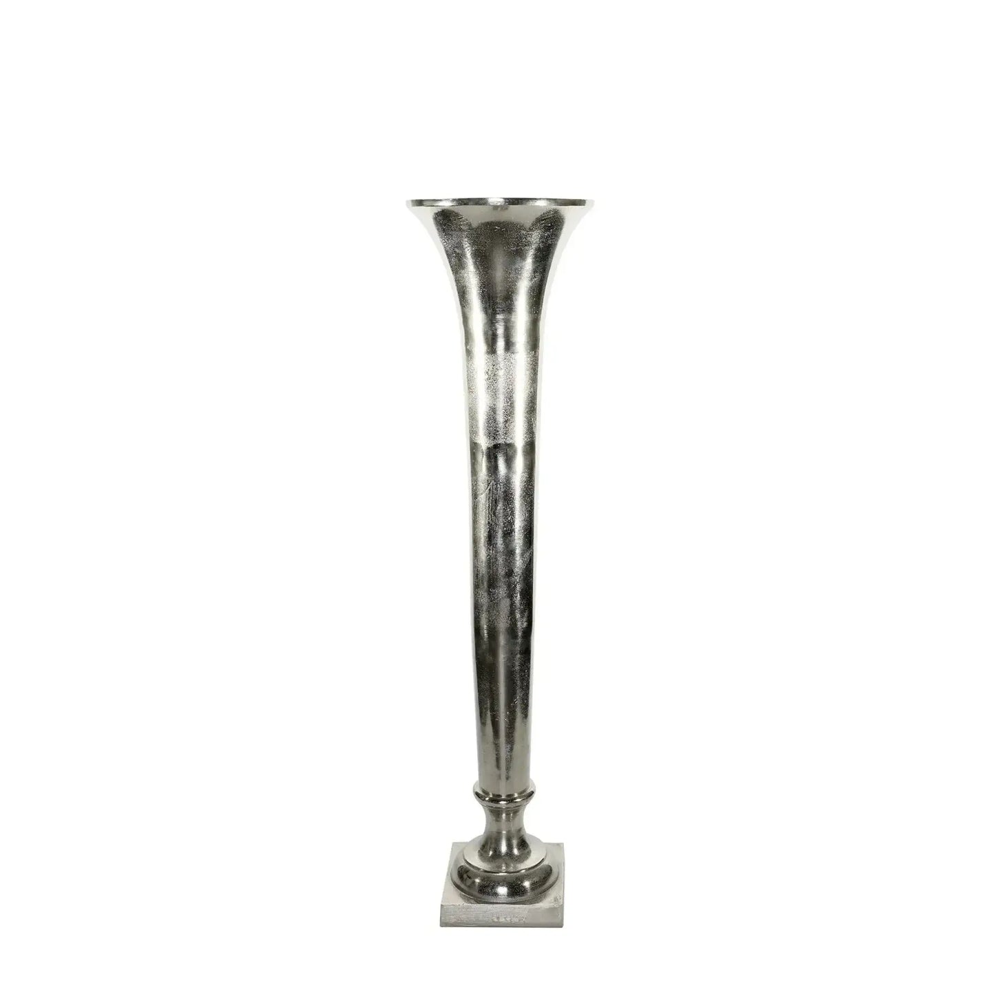 Silver Poseidon Trumpet Vase (117 x 29cm)