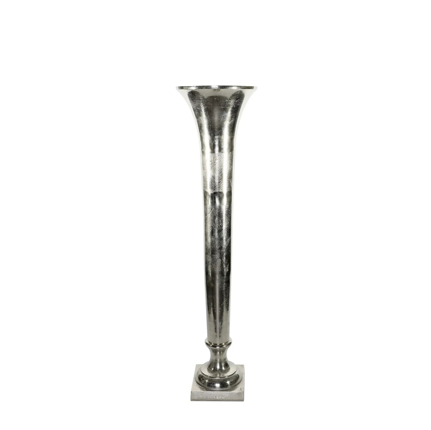 Silver Poseidon Trumpet Vase (117 x 29cm)