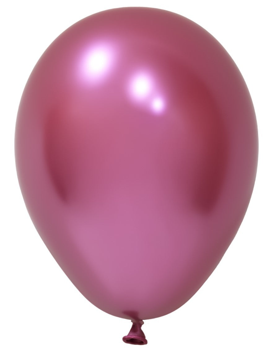 Fuchsia Chrome Latex Balloon - 5 inch (Pk 100)