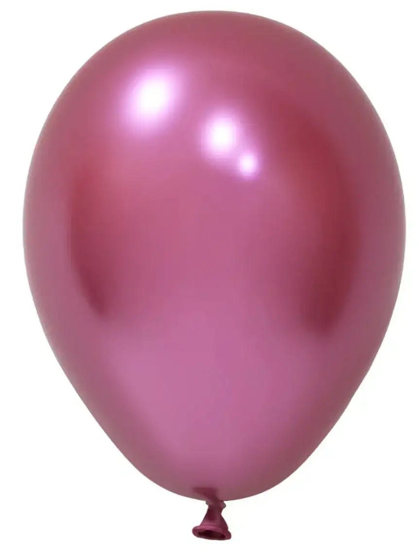 Fuchsia Chrome Latex Balloon - 5 Inch (Pk 100)