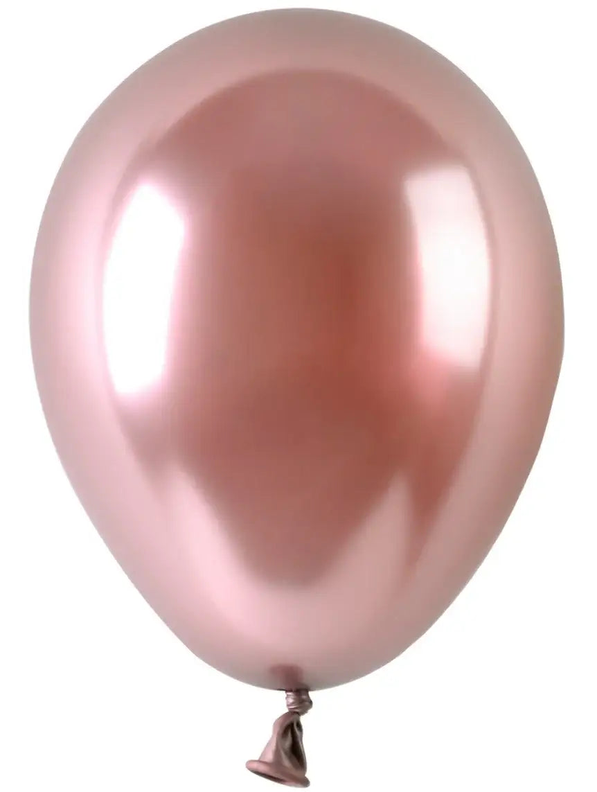 Rose Gold Chrome Latex Balloon 5Inch (Pack of 100)
