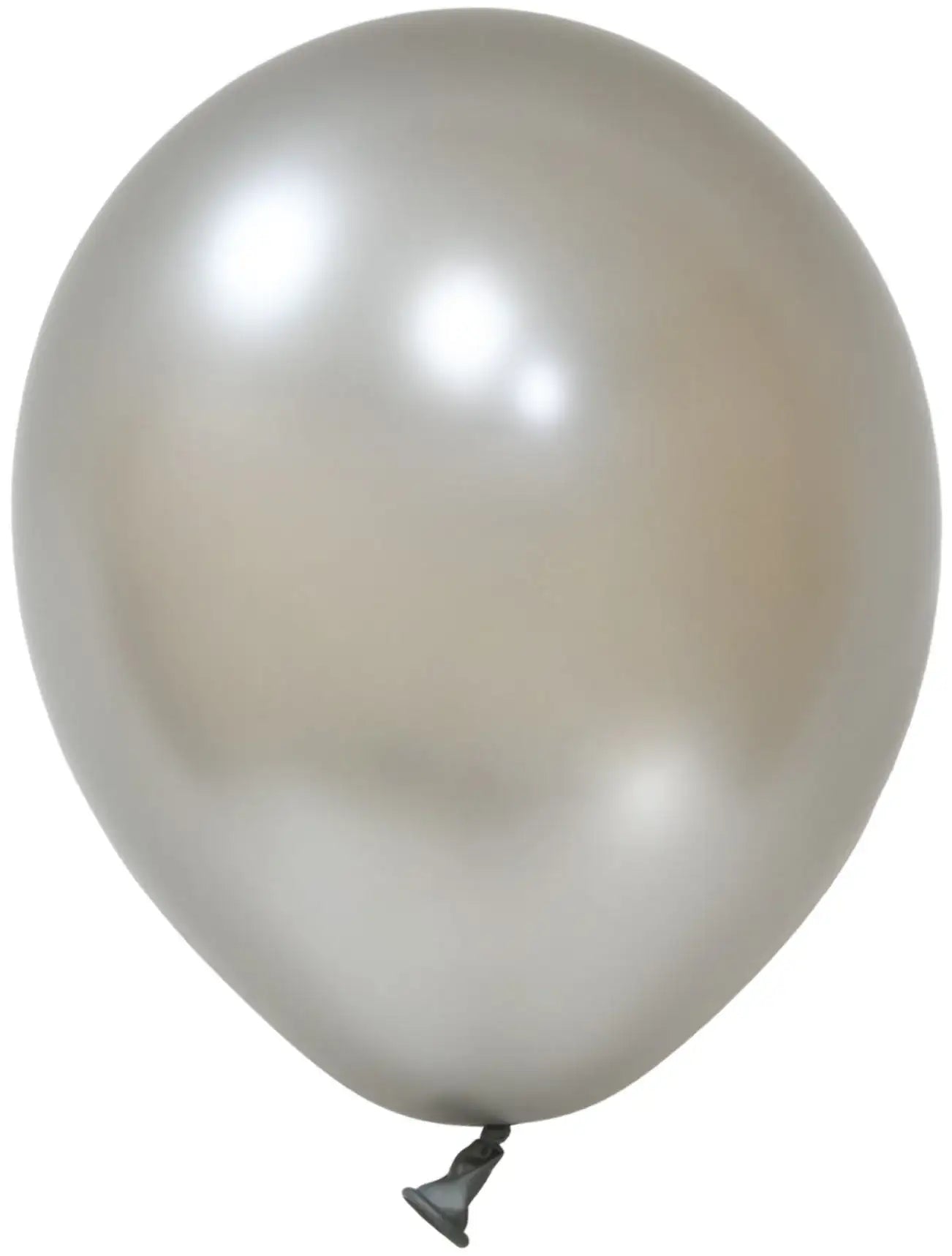 Silver Metallic Latex Balloon 10Inch (Pack of 100)