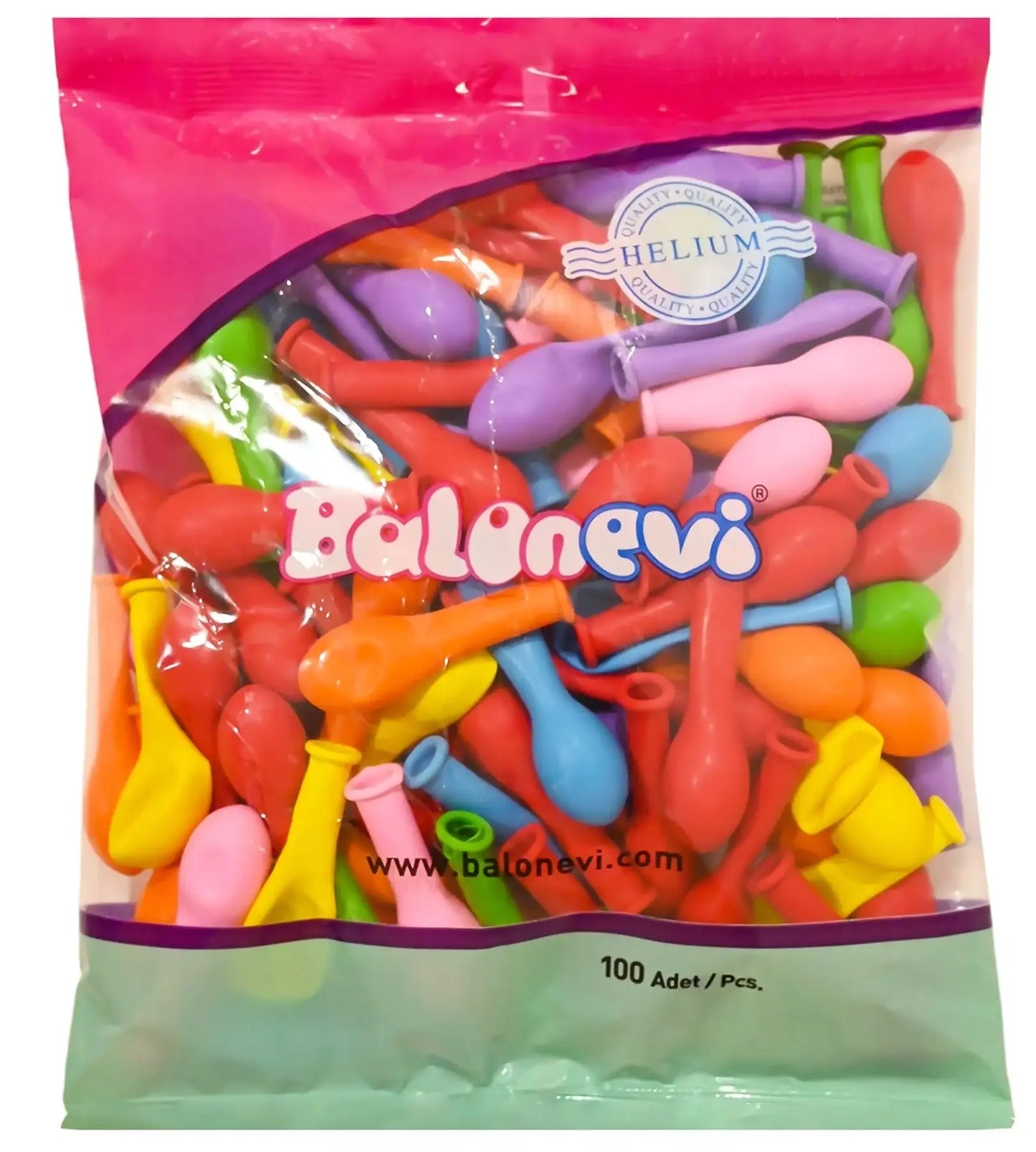 Assorted Latex Balloon 5Inch (Pack of 100)