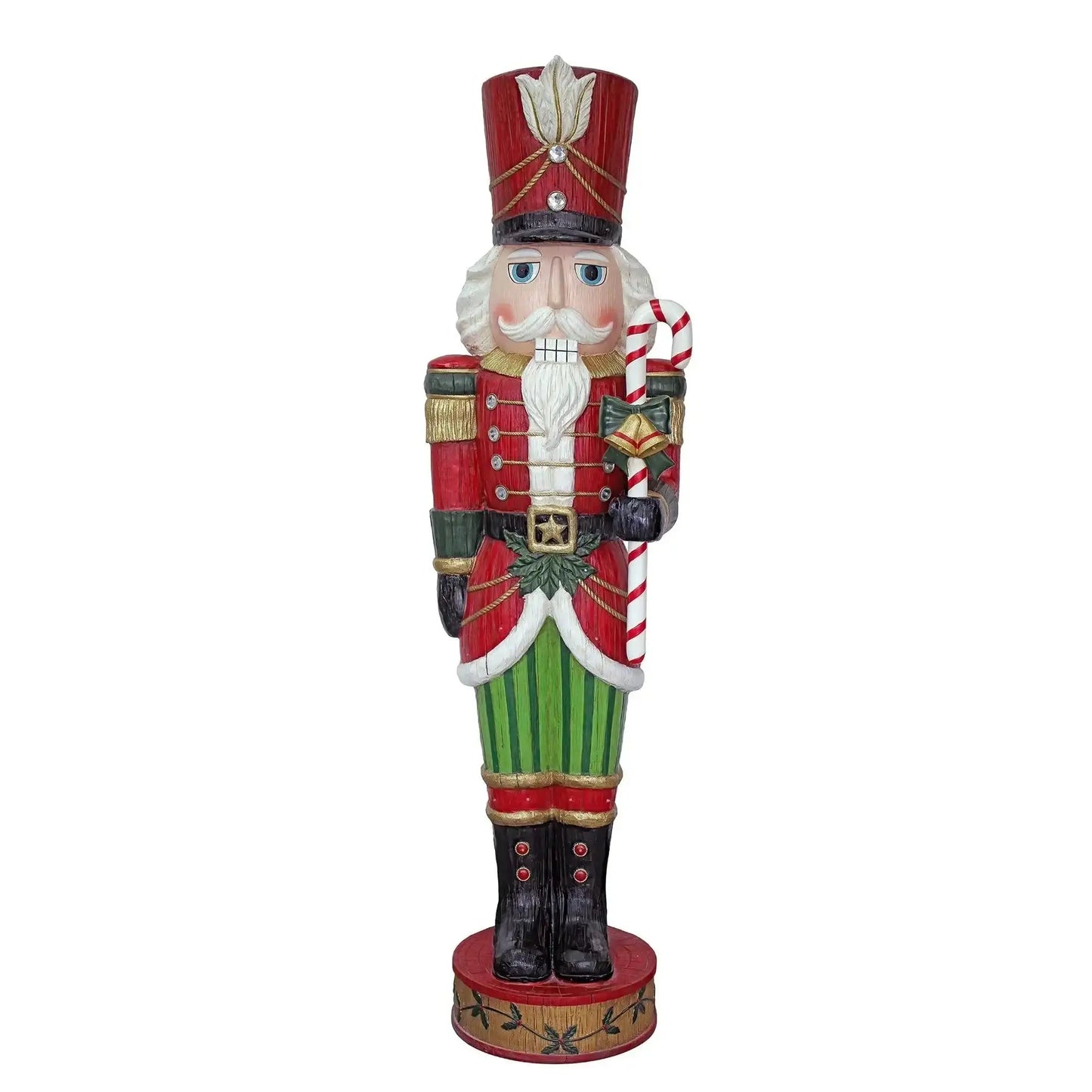Nutcracker with Candy Cane and LED Light and Music (152cm)