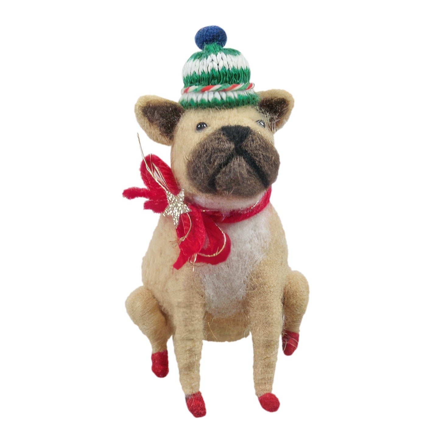 Felt Pug Hanging Decoration