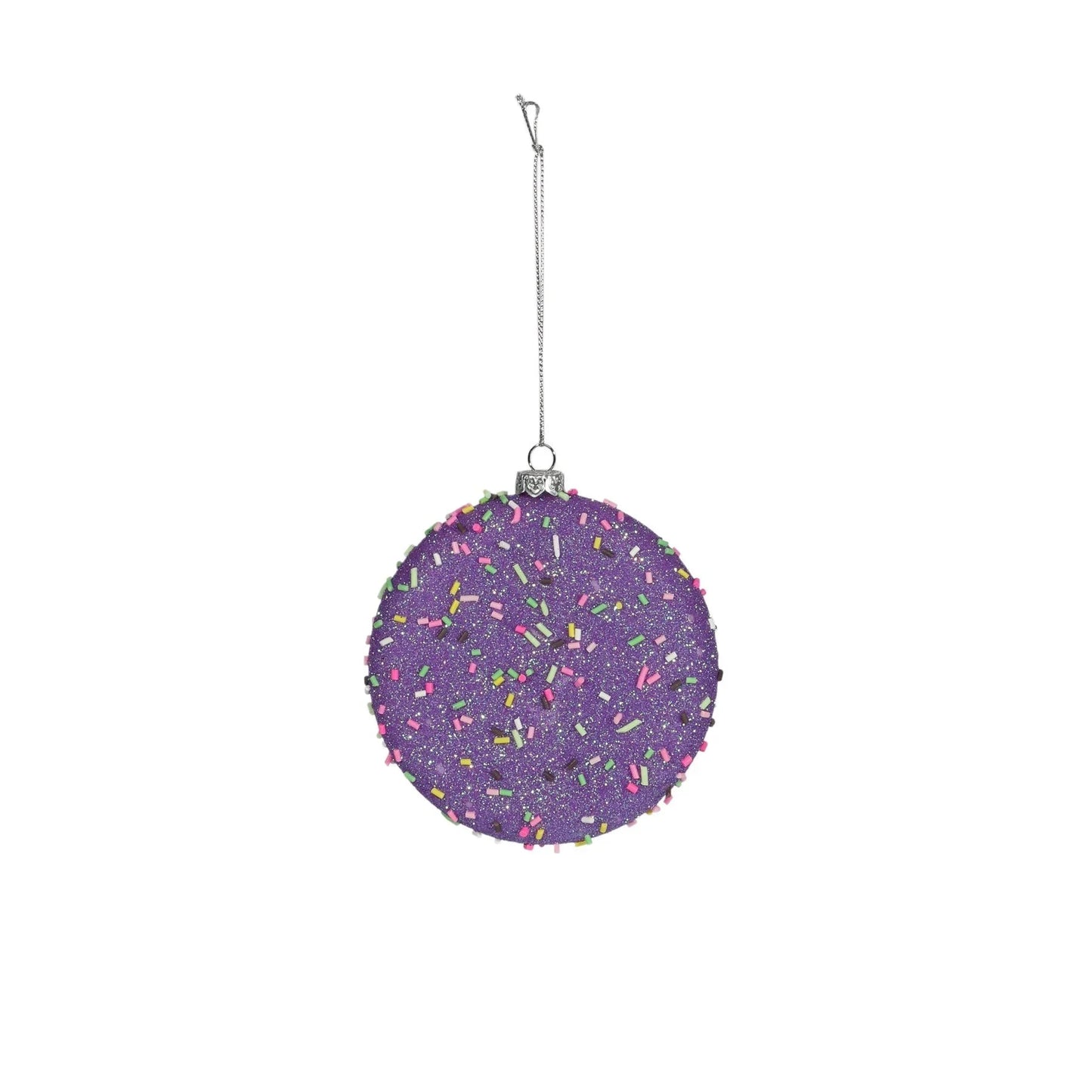Discover the Purple Disc Hanging Decoration (10cm) at Bristow Direct