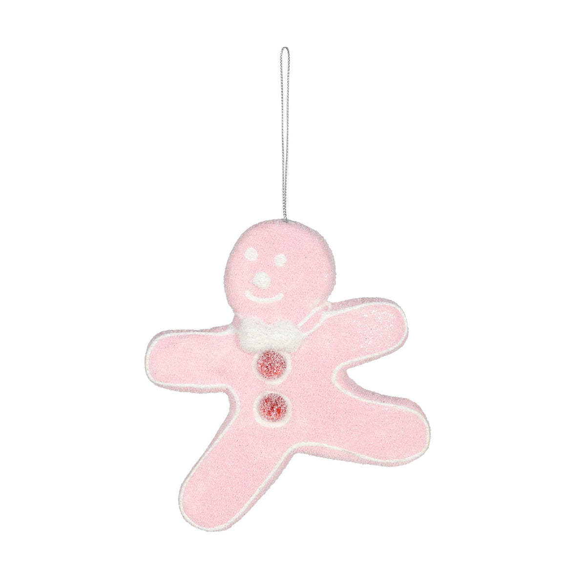 Discover the Pink Gingerbread Man Hanging Decoration (15cm) at Bristow Direct