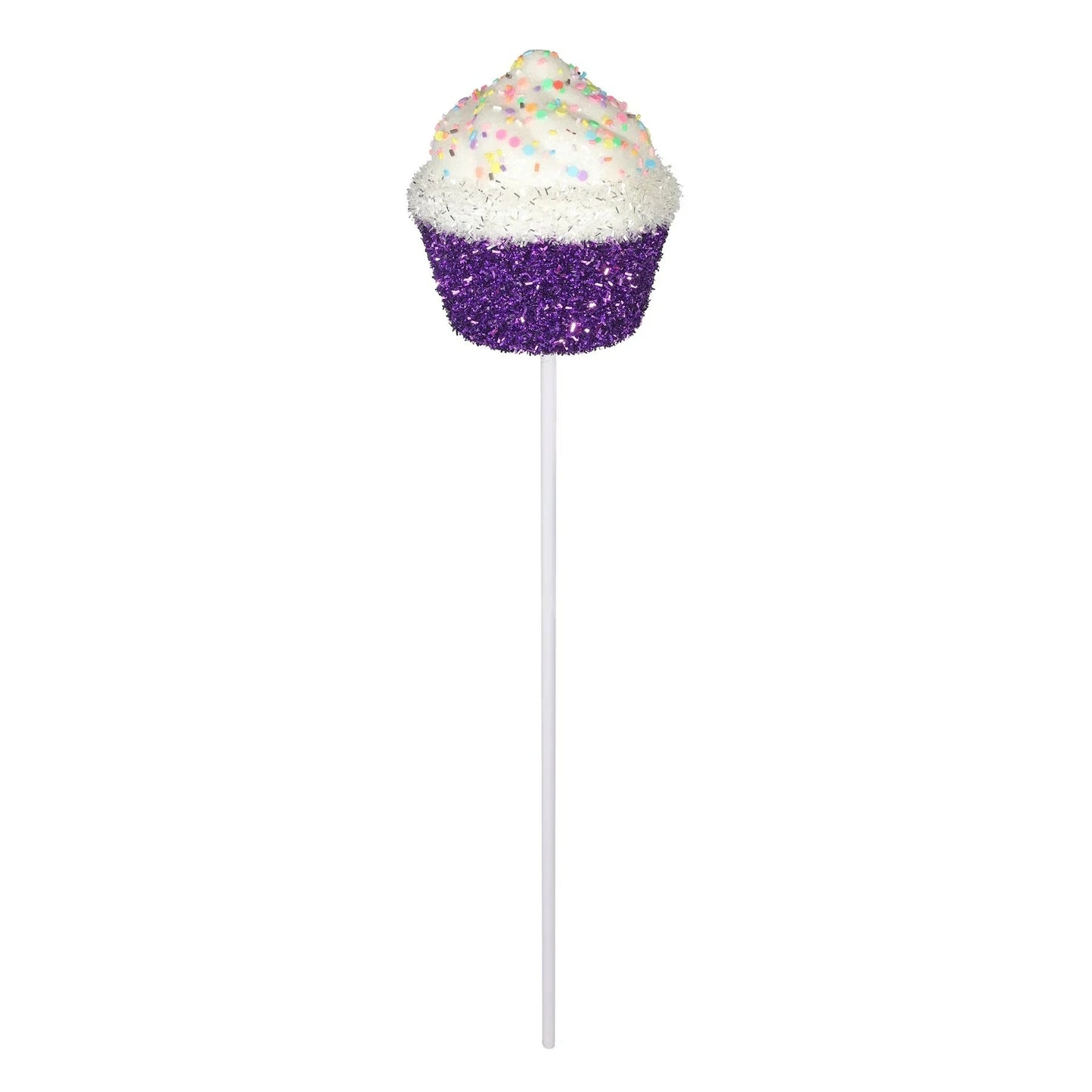 Purple Frosted Cupcake Pick (60cm)