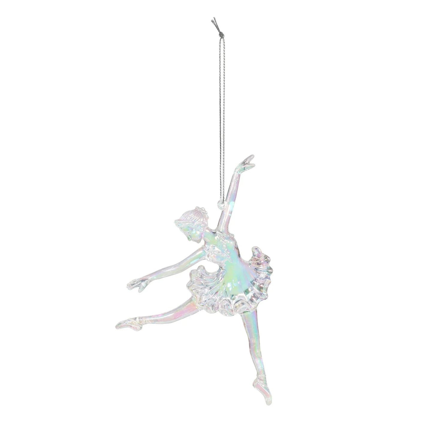 Iridescent Dancing Ballerina Decoration (12cm)