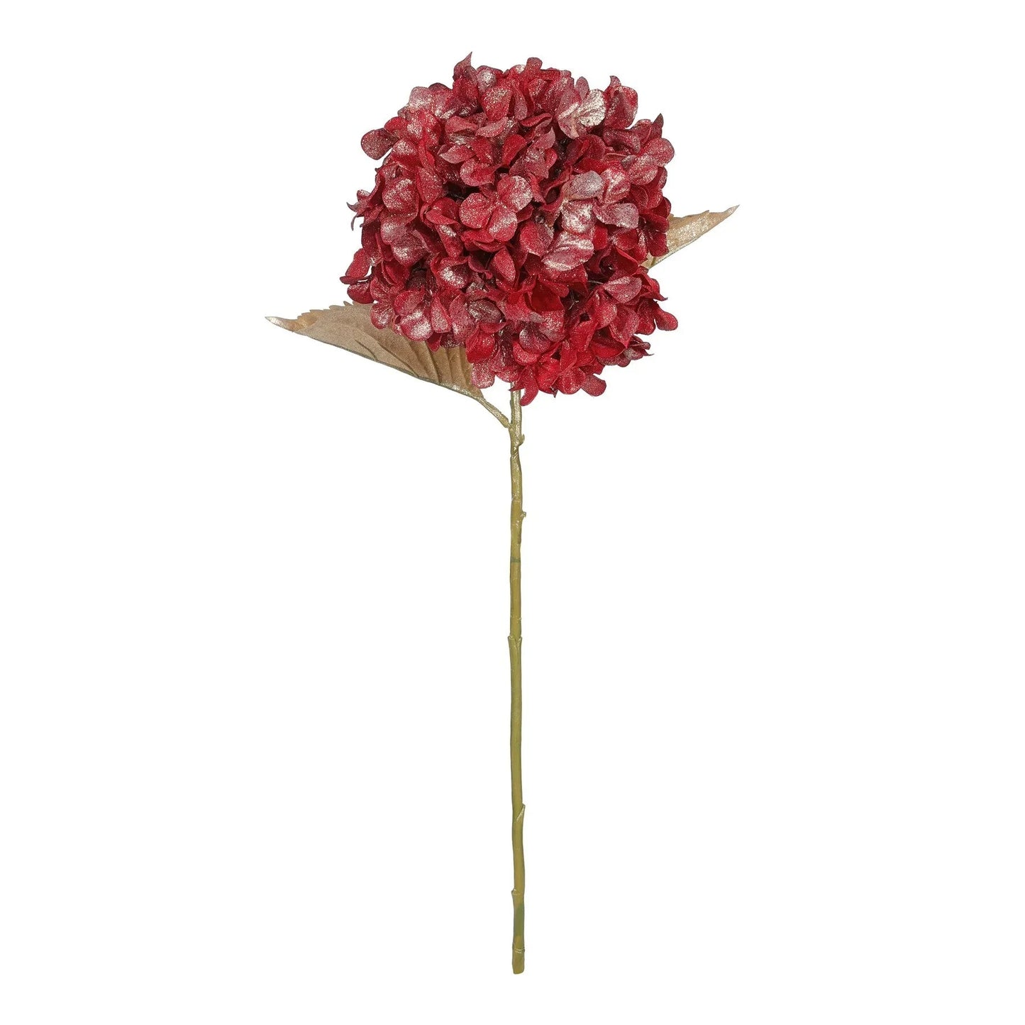 Red Metallic Sheen Hydrangea Stem (66cm)