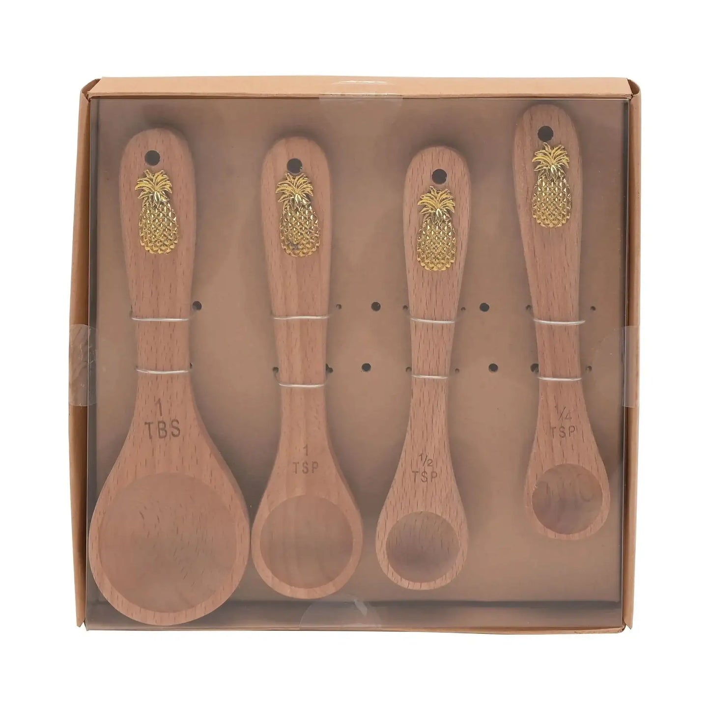 Hestia Set of 4 Measuring Spoons (Pineapple)