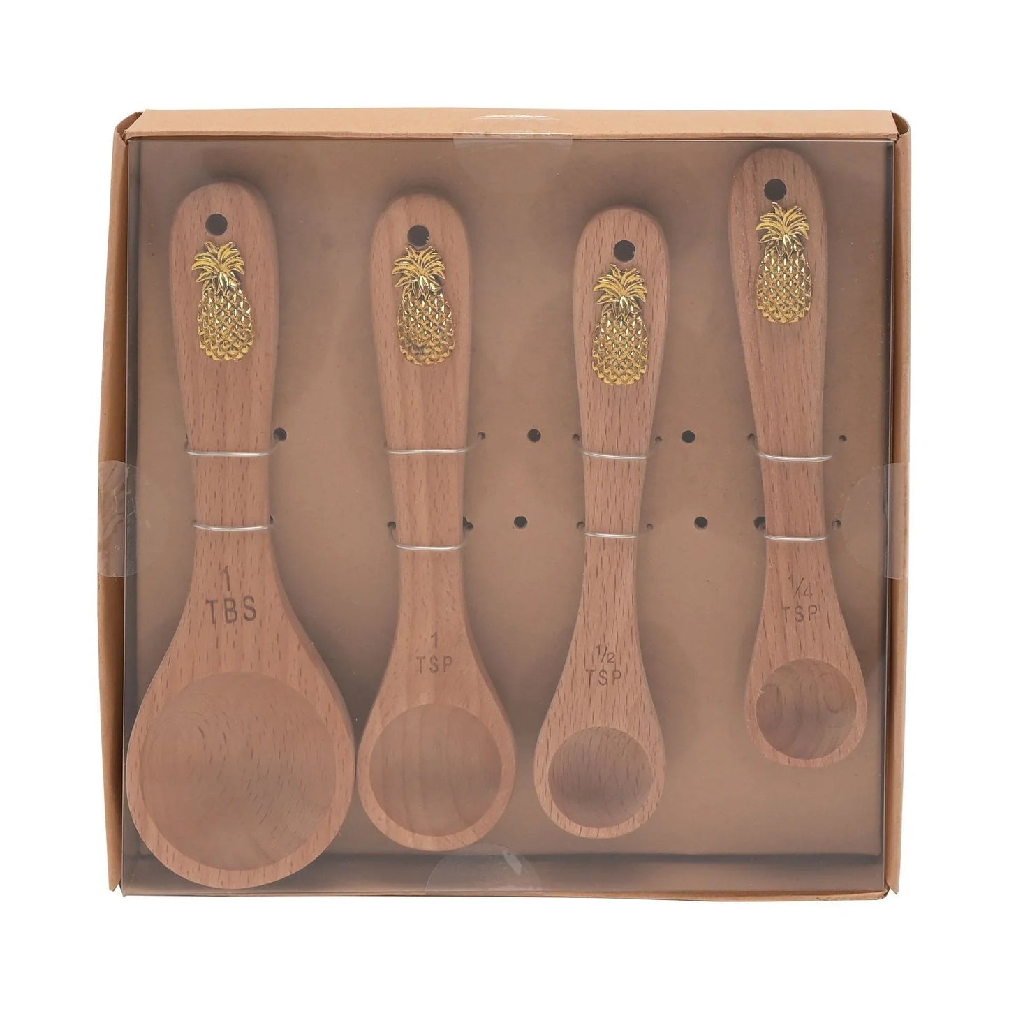 Hestia Set of 4 Measuring Spoons (Pineapple)