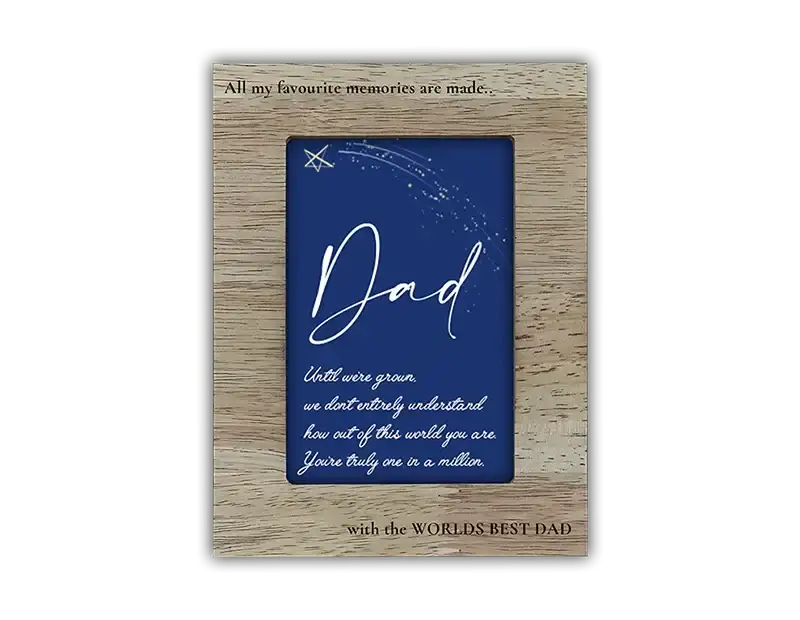 Fathers Day Wooden Frame (6 x 4 Inch)