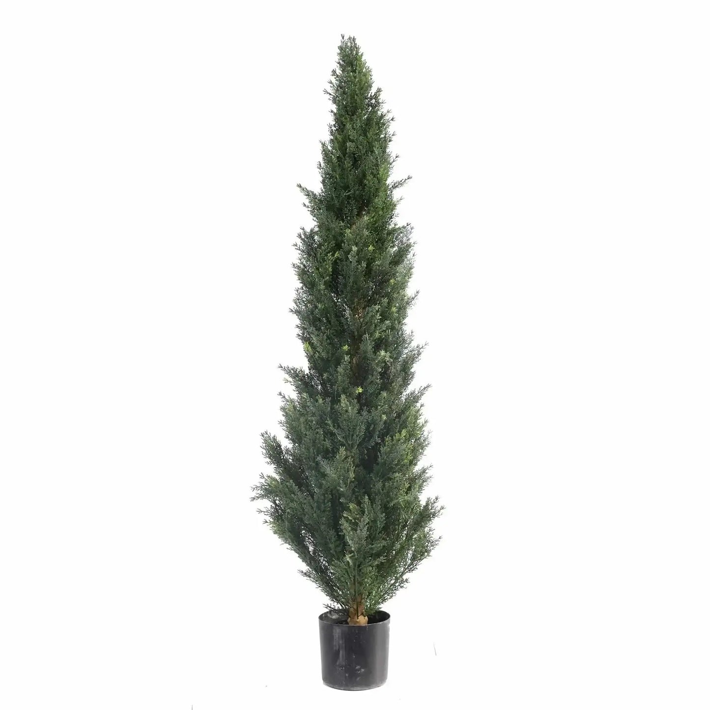 Tall artificial potted cypress tree for home decor and seasonal decoration