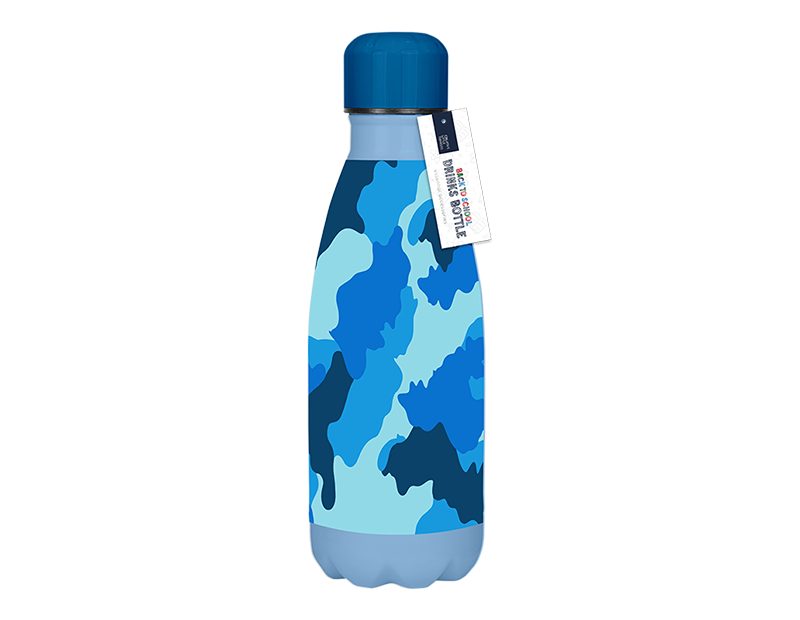 Assorted Boys Printed Metal Water Bottle (350ml)