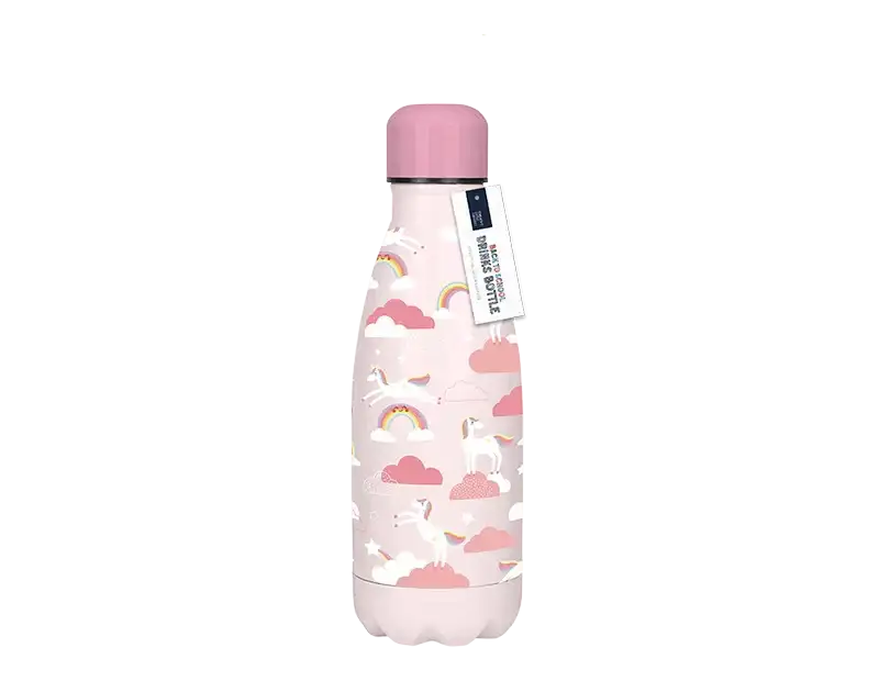 Girls Printed Metal Water Bottle (350ml)