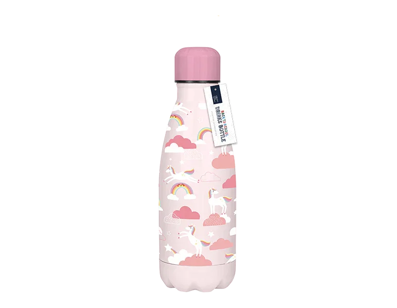 Girls Printed Metal Water Bottle (350ml)