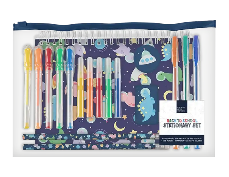Assorted Boys Stationery Set (18 Piece)