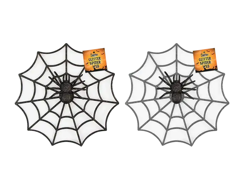 Plastic Spider Web Decoration (Assorted)