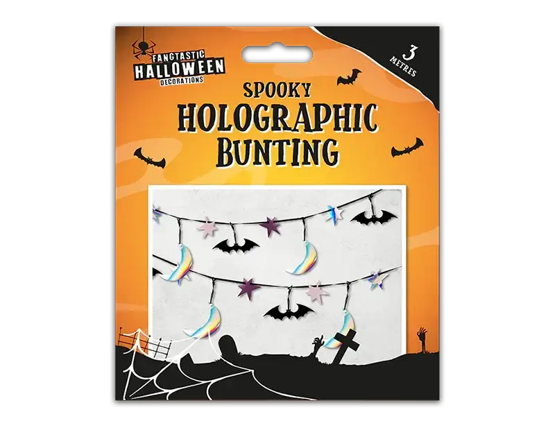 Spooky Holographic Halloween Bunting (3m)